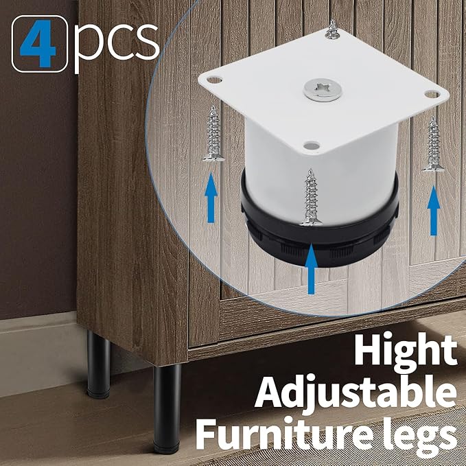 2.5 Inch Metal Furniture Legs - Image 4
