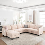122.8" Large Sectional Couches for Living Room, 6 Seater L Shaped Modular by ZXDesign