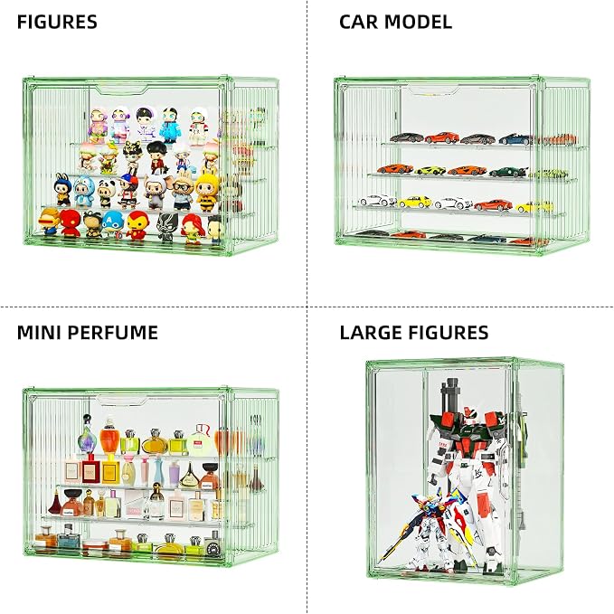 Clear Green Acrylic Figure Display Case - Image 3