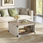 WLIVE Coffee Table, Farmhouse Coffee Table - Image 2