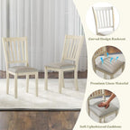 AMERLIFE 9-Piece Farmhouse Solid Wood Dining Table Set - Image 6