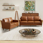 Kingfun Living Room Furniture Sets, 3 Seater Couch and Loveseat, Mid Century - Image 4