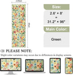 DUKINO 2.6x8 Runner Rug, Floral Washable Kitchen Rugs Non Slip, Stain Resistant - Image 2
