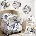 SearchI Club Chair Slipcover Stretch Barrel Chair Covers Printed Tub Chair - Image 3