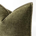 MIULEE Decorative Couch Throw Pillow Covers 18x18 Inch Olive Green 2 Pack | - Image 2