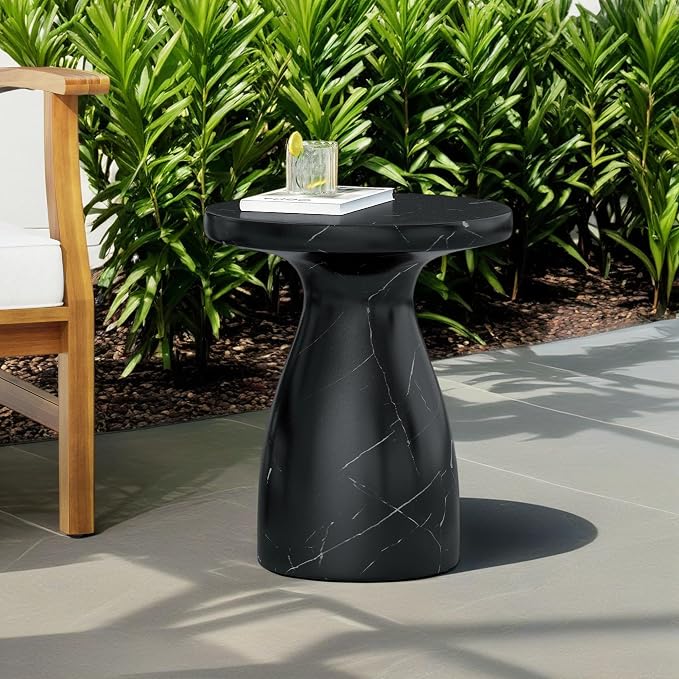 Christopher Knight Home Jayme Outdoor Side Table, Round Top Patio End Table - Image 6