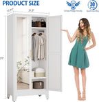 GAIOUS Metal Wardrobe Cabinet - Image 2
