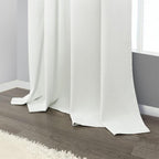 Pitalk Short Linen Textured Blackout Curtains - Image 9