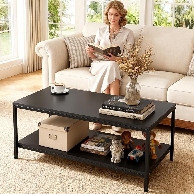 ZenStyle Industrial Coffee Table - Image 2
