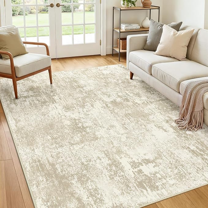 RELEANY Washable 9'x12' Abstract Area Rug - Image 8