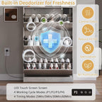 BORNOON Shoe Cabinet with Odor Control and Back Panels, Deodorizing Slim 3-Flip - Image 3