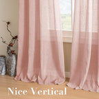 H.VERSAILTEX Linen Curtains 90 inches Long Linen Curtains/Natural Linen Blended - Image 7