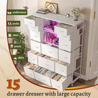 EnHomee 51" H White Dresser - Image 4