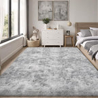 PLHXFR 4x6 Area Rugs Living Room: Fluffy Bedroom Shag Rug Light Grey | Upgrade - Image 2