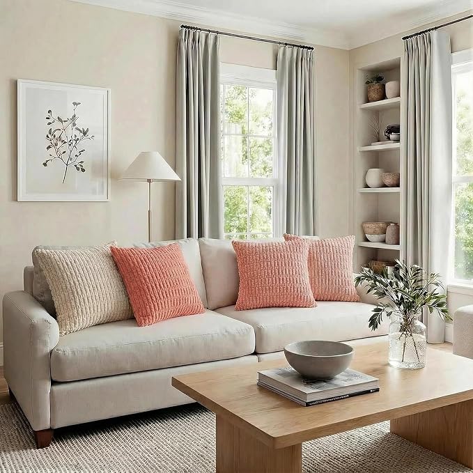 Fancy Homi 4 Packs Decorative Throw Pillow Covers - Image 6