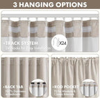 MIULEE 100% Blackout Linen Curtains - Image 5