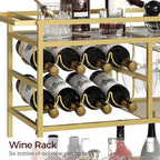 MAHANCRIS Bar Cart for Home, 3-Tier Serving Cart - Image 5