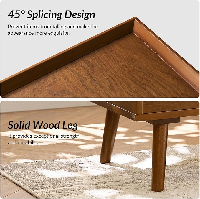 HULALA HOME 2 Drawer End Table - Image 5