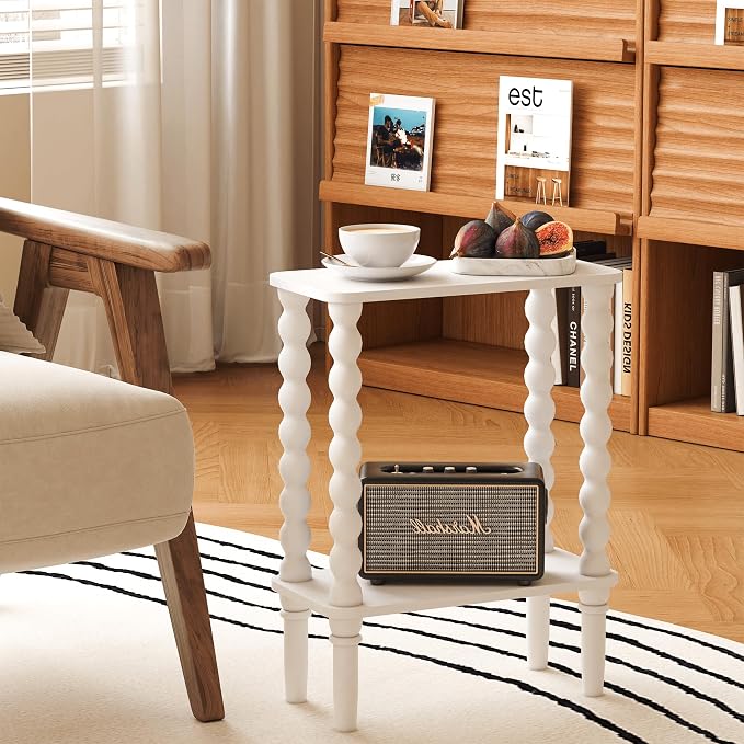 Veegle Narrow Side Table, Small End Table - Image 3