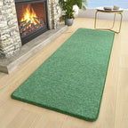 2x6 Runner Rug for Hallway, Long Runner Rugs Non Slip, Matte Green | Soft - Image 3