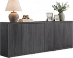 SICOTAS Buffet Cabinet with Storage Accent Sideboard Modern Credenza with Doors by SICOTAS