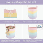 XUANGUO Rope Laundry Basket Hamper - Image 7