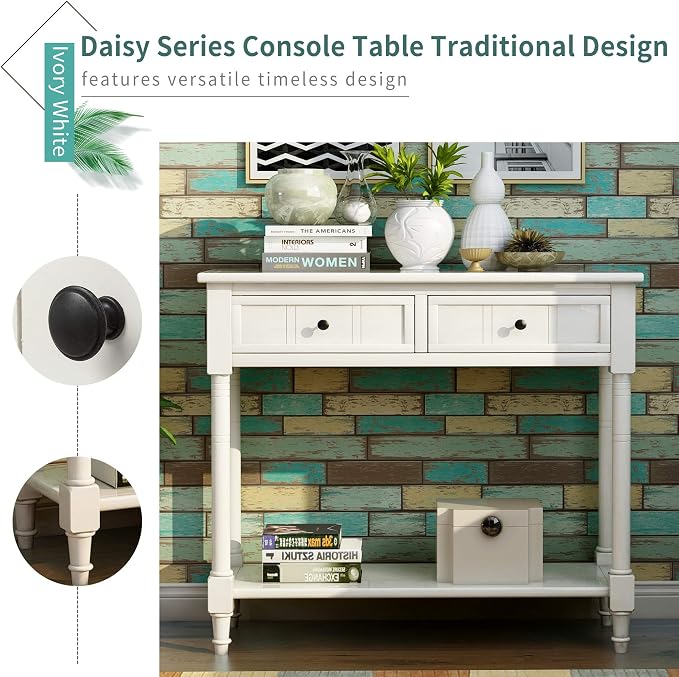 Harper & Bright Designs TREXM Daisy Series Console Table Traditional Design - Image 4
