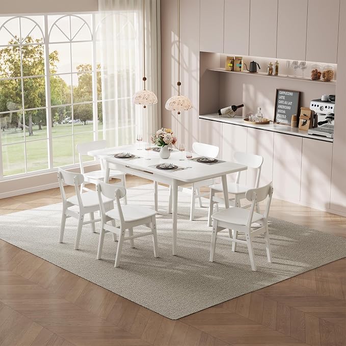Muwuele Solid Wood Extendable Dining Table - Image 2