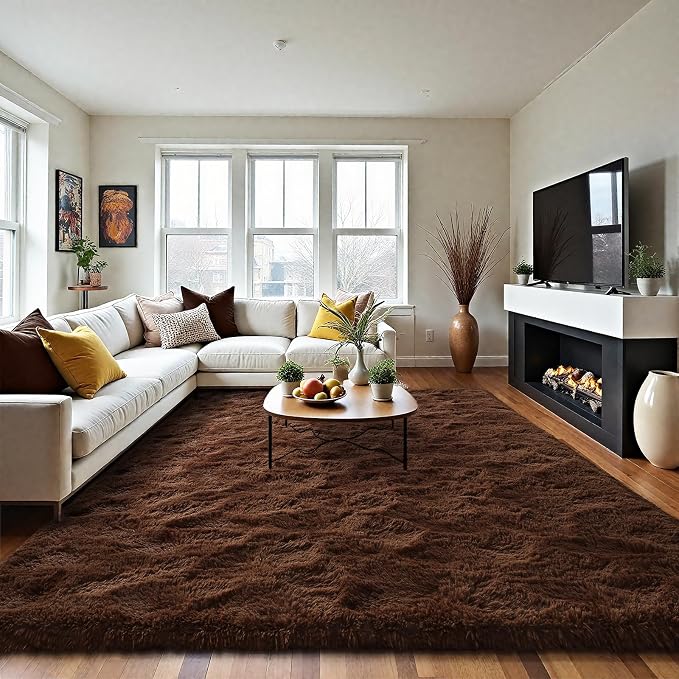 LOCHAS 4x6 Area Rugs Fluffy Living Room Carpets - Image 9