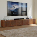 POVISON Full Assembled Mid Century Modern TV Stand, 118” Extra-Large by POVISON