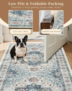 Madane Washable Area Rug 2x4, Small Entryway Rugs Non-Slip, Low-Pile Floor - Image 6