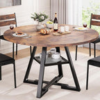 Jocoevol Round Dining Table for 4, Kitchen Dining Room Circle Dinner Pedestal by JOCOEVOL