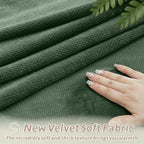 Arfntevss Sectional Recliner Couch Covers Velvet Corner Sectional Sofa Cover - Image 4