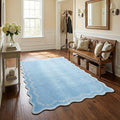 GarveeHome 3x5 Scalloped Washable Area Rug Non Slip Bedroom Entryway Rug | Soft by GarveeHome