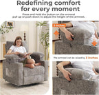 Oversized Power Recliner Chair Swivel Glider - Image 3