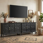 RoyalCraft Buffet Cabinet with Storage, Vintage Solid Wood Sideboard Table - Image 9
