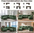 111.4" V-Shaped Corner Couch Sectional - Image 3