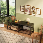 55 inch TV Stand with 3-Tier Open Shelf, Entertainment Center with Power - Image 8