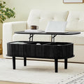 Fully Assembled Fluted Lift Top Coffee Table by ORRD