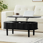 Fully Assembled Fluted Lift Top Coffee Table by ORRD