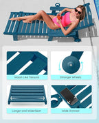 Patio Chaise Lounge Chair Set of 2, Oversize Lounge Chairs - Image 6