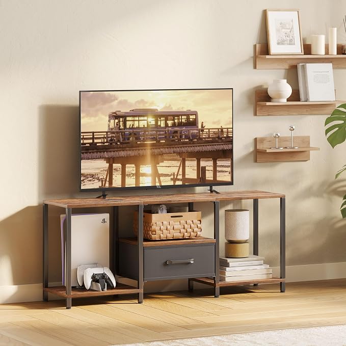 JARHETUN TV Stand with Fabric Drawer - Image 7
