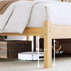 BOSRII 14in High Solid Bamboo Wood Platform Twin XL Bed Frame - Image 7