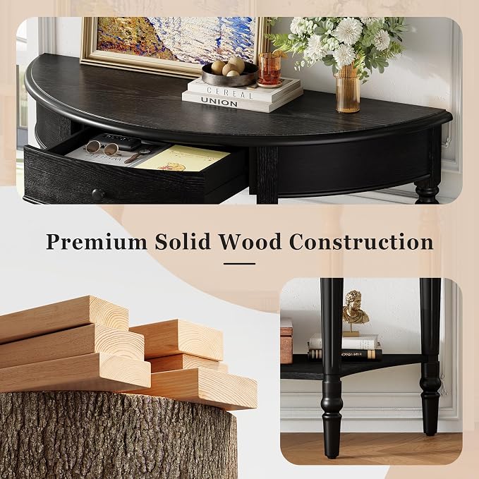 LUMISOL Rustic Console Table - Image 4