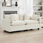 76'' Cloud Deep Seat Loveseat, Upholstered Chenille Modular 2-Seats Sectional - Image 7