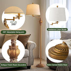 G-SAFAVA 61" Vintage Floor Lamp - Image 6