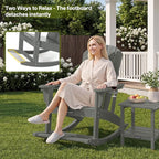 Outdoor Oversized Adirondack Rocking Chairs, All Weather HDPE Patio Rocking - Image 6
