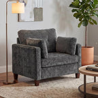 Luxury Oversized Accent Chair, 40.9" Upholstered Piping Single Armchairs by LANDASSYHOME
