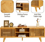 Bamboo TV Stand for TVs up to 65", Accent Entertainment Center - Image 7