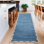 GarveeHome Scalloped Washable Runner Rugs 2x6 Non Slip Kitchen Rugs - Image 2